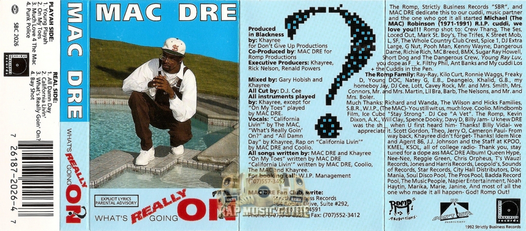 Mac Dre - What's Really Going On?: Cassette Tape | Rap Music Guide